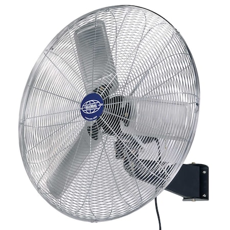 Global Industrial Deluxe Fan, Wall Mount, 30 in Blade Dia, 120V, Oscillating 258322